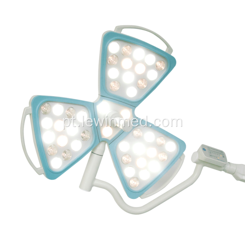 Lâmpada cirúrgica LED montada no teto em forma de flor